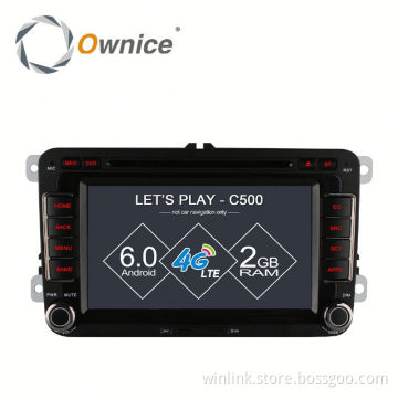 Quad core Android 6.0 Ownice C500 Car GPS for VW SERIES support OBD DAB TPMS Built in 4G LTE